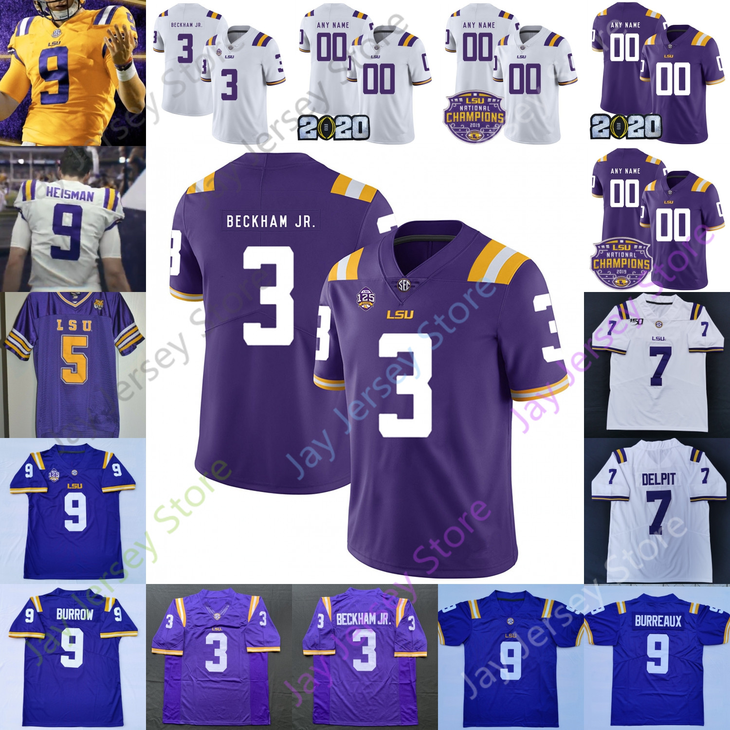 Louisiana State LSU Tigers Football Jersey NCAA College Grant Delpit Jamal Adams Ja'Marr Chase Derrius Guice Cannon White Claiborne Reid, White-champions patch
Louisiana State LSU Tigers Football Jersey NCAA College Grant Delpit Jamal Adams Ja'Marr Chase Derrius Guice Cannon White Claiborne Reid, White-champions patch