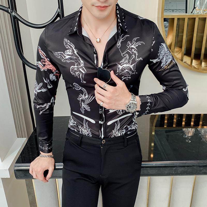Men's Casual Shirts Asian Size Luxury Print Men's Shirt Fashion Club Clothing Mens Designer Brand Slim Long Sleeve Camisa Baroque Slim1, Black
Men's Casual Shirts Asian Size Luxury Print Men's Shirt Fashion Club Clothing Mens Designer Brand Slim Long Sleeve Camisa Baroque Slim1, Black