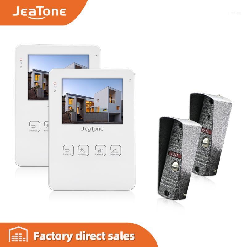 JeaTone 4" Wired Video Doorbell Door Phone Intercom System Support Recording And Photo Taking 1200TVL IR Night Vison HD Camera1
JeaTone 4" Wired Video Doorbell Door Phone Intercom System Support Recording And Photo Taking 1200TVL IR Night Vison HD Camera1