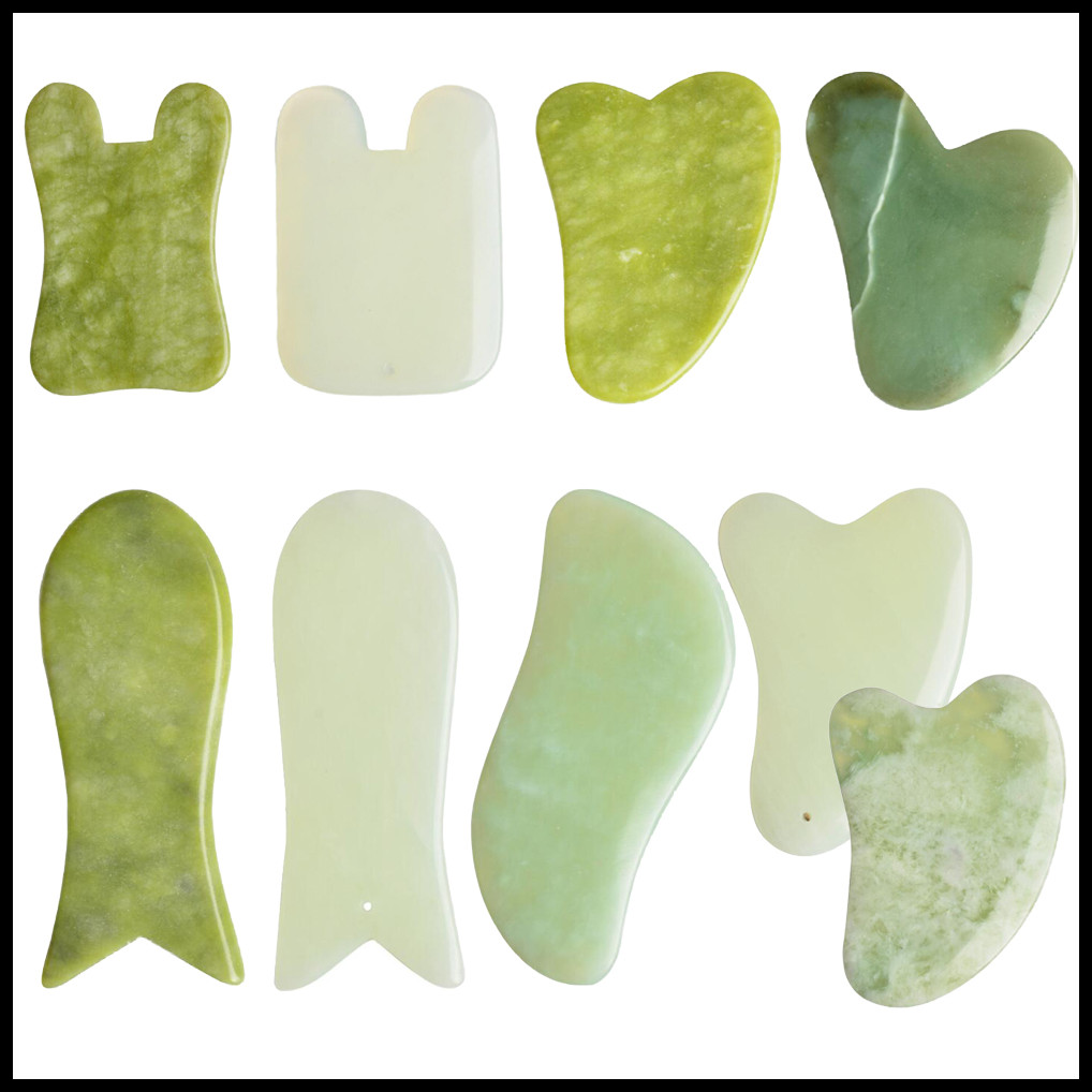 EPACK Jade Massage Tool Guasha Board Gua Sha Facial Treatment Natural Jade Stone Scraping Care Healthy Tool
EPACK Jade Massage Tool Guasha Board Gua Sha Facial Treatment Natural Jade Stone Scraping Care Healthy Tool