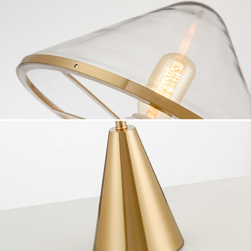 Elegant Glass Table Lamp with Nordic Mushroom Theme - Ideal for Contemporary Living Spaces and Bedrooms