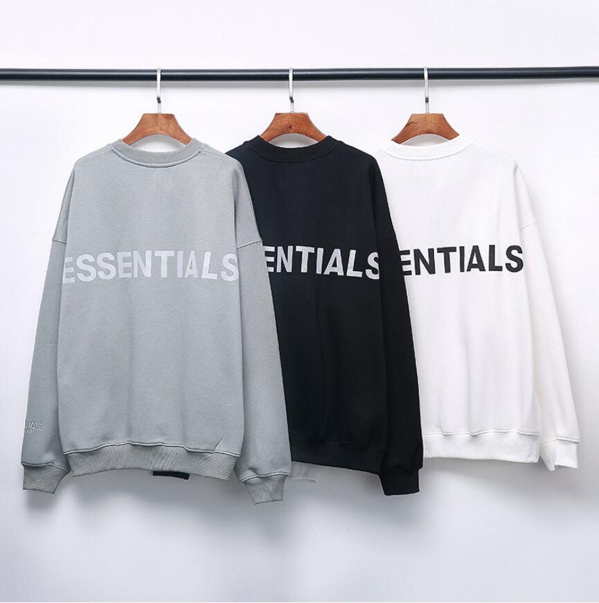 2021 hot Trendy brand Men's Clothing ESSENTIALS Men's Sweatshirts reflective letters pure cotton round neck sweater street fashion clothing, Black
2021 hot Trendy brand Men's Clothing ESSENTIALS Men's Sweatshirts reflective letters pure cotton round neck sweater street fashion clothing, Black