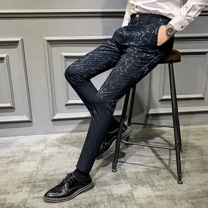 Pantalon Hombre Vestir Autumn Social Trousers Mens Pants Perfume Men Dress Pants Slim Fit Casual Mens Trousers Office 201128
