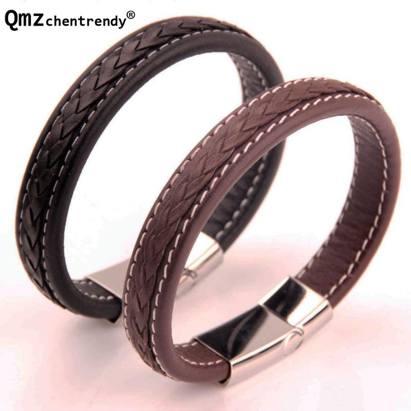 New Brand Vintage Men Bracelets & Bangles Punk Handmade Wide Cuff woven Leather Bracelet Woven Wristband Bangles For Men Jewelry
New Brand Vintage Men Bracelets & Bangles Punk Handmade Wide Cuff woven Leather Bracelet Woven Wristband Bangles For Men Jewelry