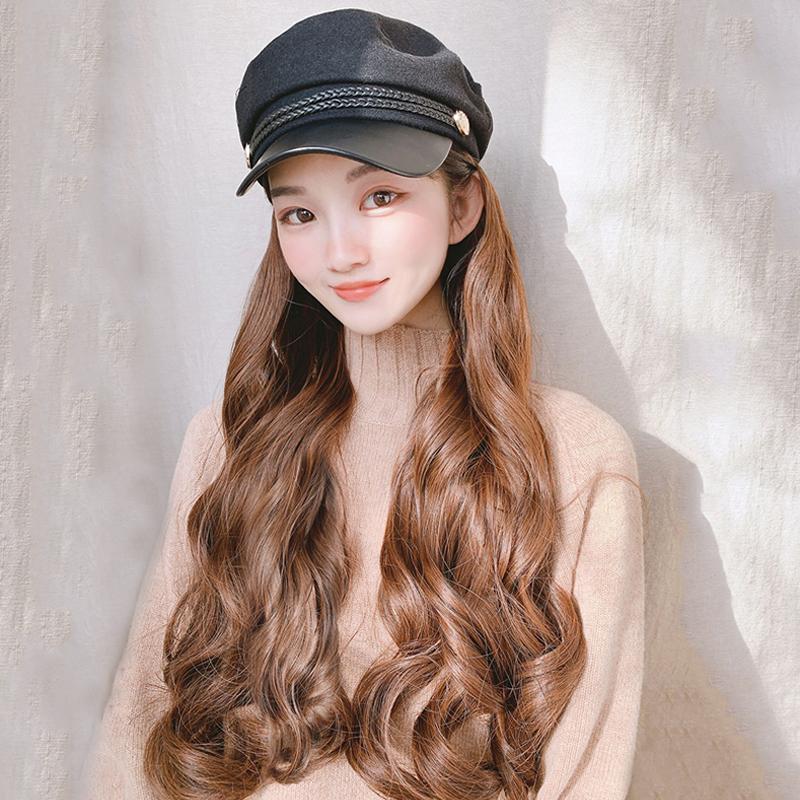 Long Hat Wig Natural Hair Long Wigs For Women Ladies Heat Black / Brown Wigs Synthetic Wig
Long Hat Wig Natural Hair Long Wigs For Women Ladies Heat Black / Brown Wigs Synthetic Wig