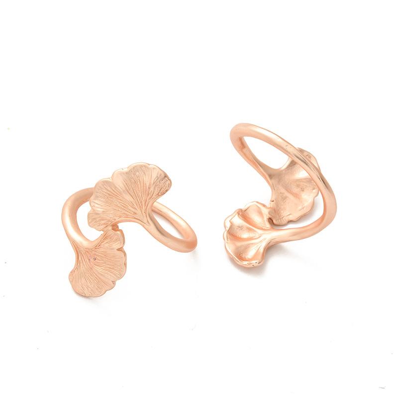 10PCSMetal rose gold apricot leaf napkin ring table top decoration napkin holder for western wedding banquets etc9248145