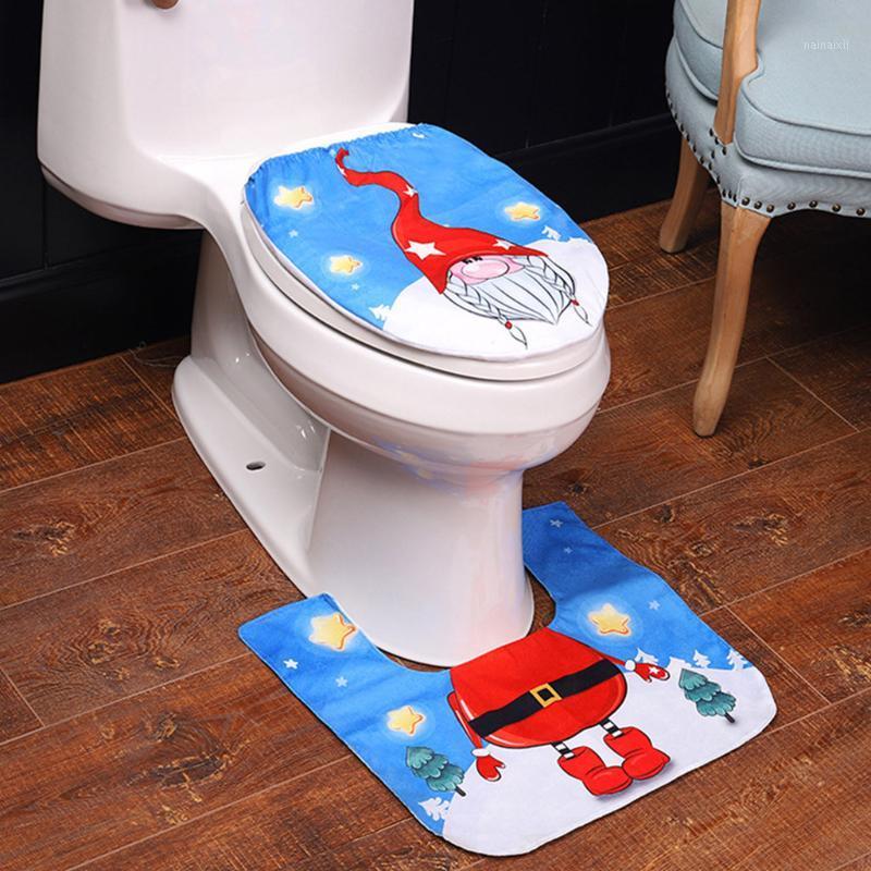 Christmas Santa Decoration Toilet Seat Cover And Carpet Cover Combination Christmas Santa Claus Snowman Bathroom Accessories Set1
Christmas Santa Decoration Toilet Seat Cover And Carpet Cover Combination Christmas Santa Claus Snowman Bathroom Accessories Set1