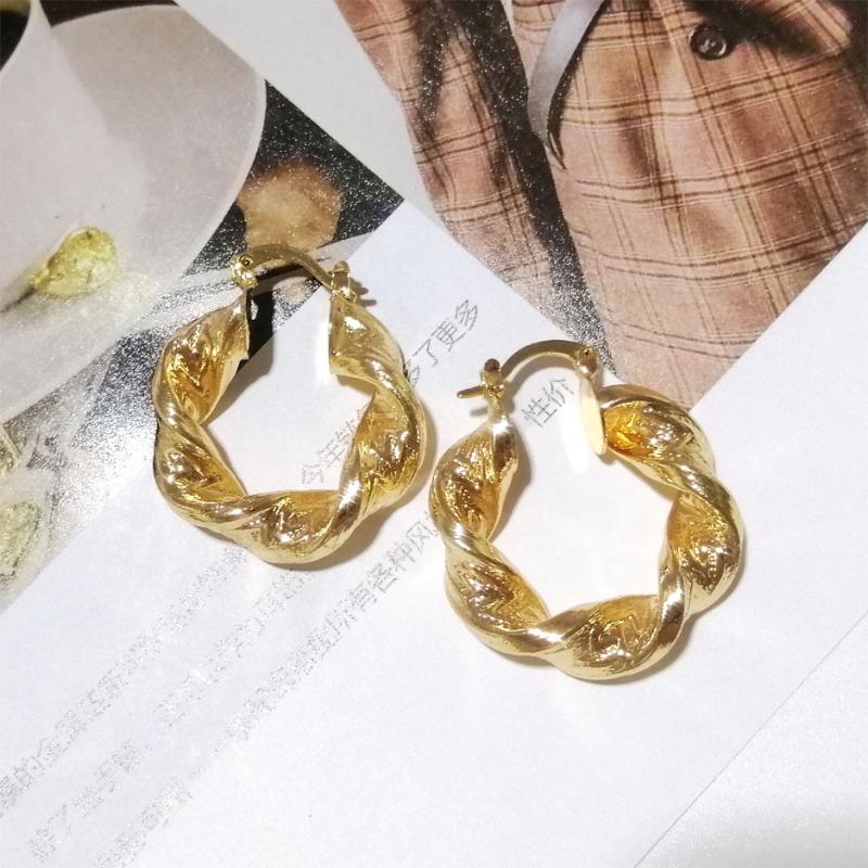 Hoop & Huggie 2021 Earrings Twisted Hoops Women Brass Gold White Ear Clasps Statements Hyperbole Ring Fashion Jewelry HE802
Hoop & Huggie 2021 Earrings Twisted Hoops Women Brass Gold White Ear Clasps Statements Hyperbole Ring Fashion Jewelry HE802