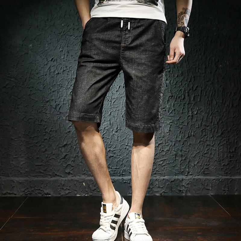 Retro slim denim shorts for men with zipper jeans men casual pants simple short jeans reason motorcycle, Black
Retro slim denim shorts for men with zipper jeans men casual pants simple short jeans reason motorcycle, Black