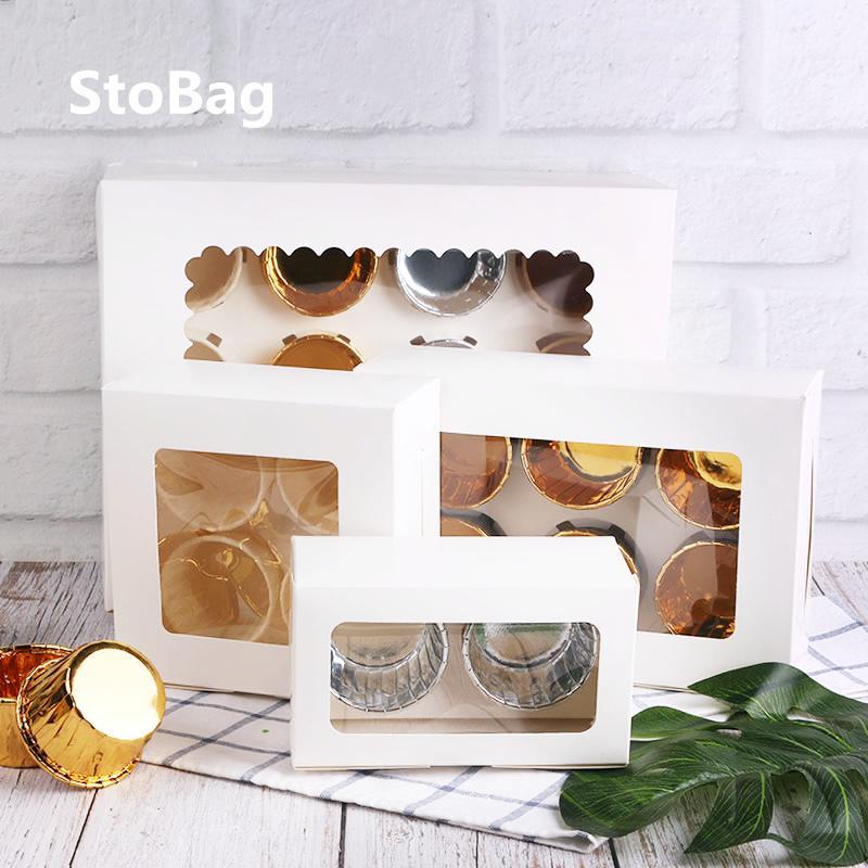 StoBag 10pcs Cake Biscuit Packaging Pastry Box Transparent Window Baking Egg Tart Puff Box Party Guest Macaron Chocolate1
StoBag 10pcs Cake Biscuit Packaging Pastry Box Transparent Window Baking Egg Tart Puff Box Party Guest Macaron Chocolate1