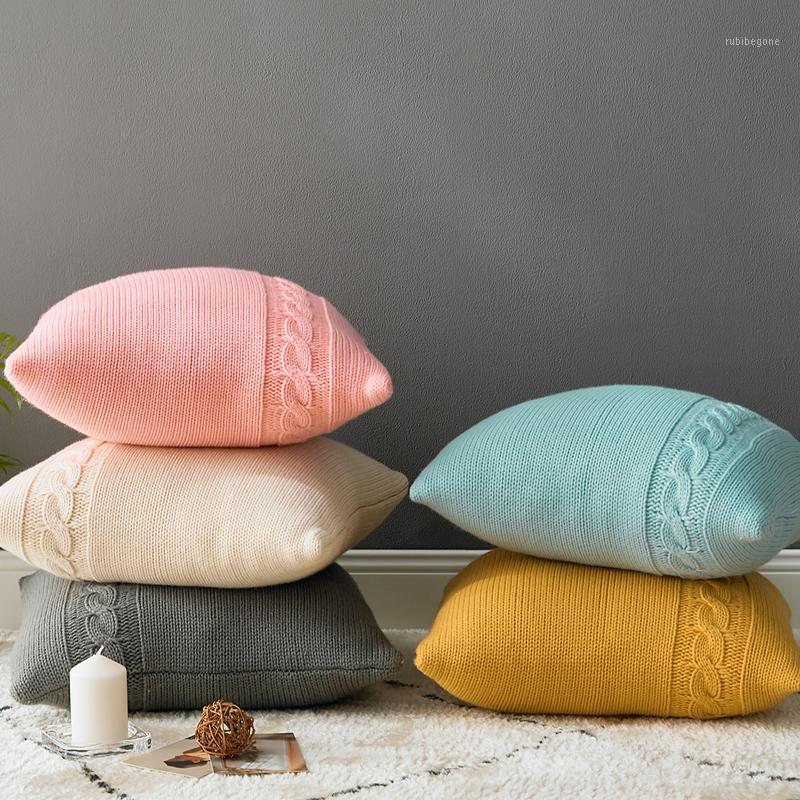Solid Cushion Cover Knit Pillow Cover Blue Mustard Yellow Grey Pink Pillow Case Fashion 45cm*45cm Home decoration For sofa Bed1, Ivory
Solid Cushion Cover Knit Pillow Cover Blue Mustard Yellow Grey Pink Pillow Case Fashion 45cm*45cm Home decoration For sofa Bed1, Ivory