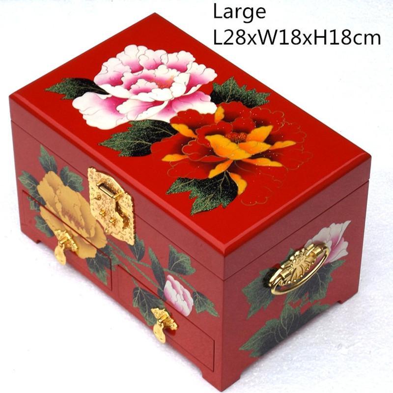 Large 3 Layer Wooden Decorative Jewelry Storage Box Drawer Pull Chinese Lacquerware Box with Lock Makeup Case Wedding Gift1
Large 3 Layer Wooden Decorative Jewelry Storage Box Drawer Pull Chinese Lacquerware Box with Lock Makeup Case Wedding Gift1