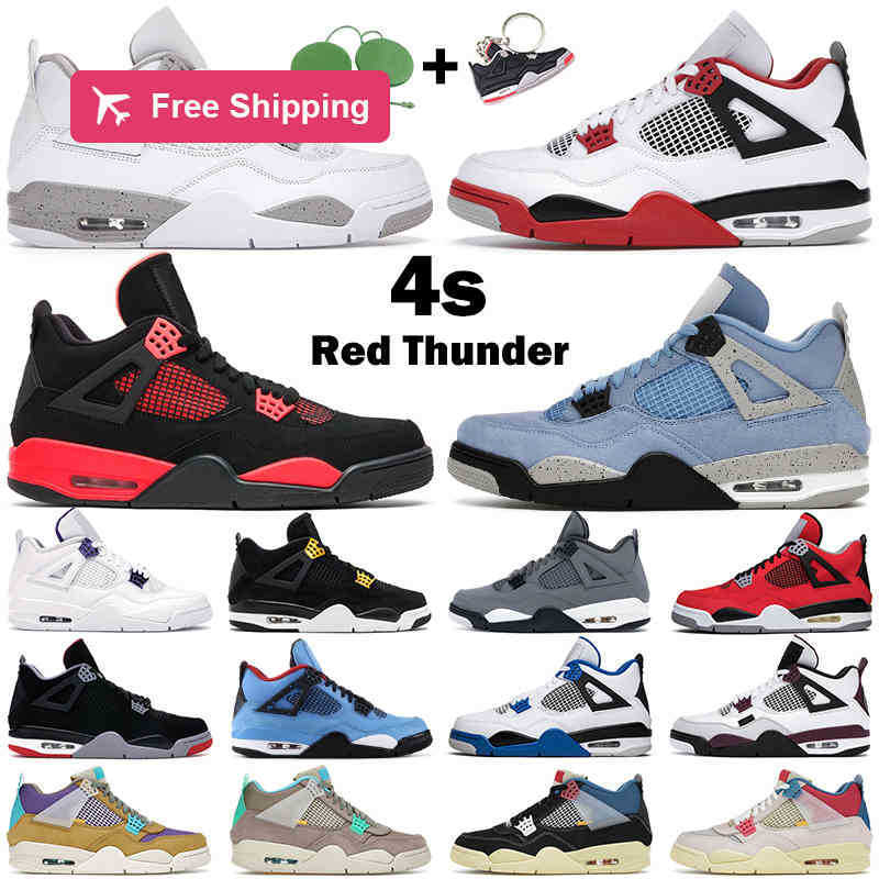 5.5-13 men women basketball shoes 4s 4 Red Thunder Desert Moss Taupe Haze University Blue White Oreo Black Cat Green Glow mens trainers, #43
5.5-13 men women basketball shoes 4s 4 Red Thunder Desert Moss Taupe Haze University Blue White Oreo Black Cat Green Glow mens trainers, #43