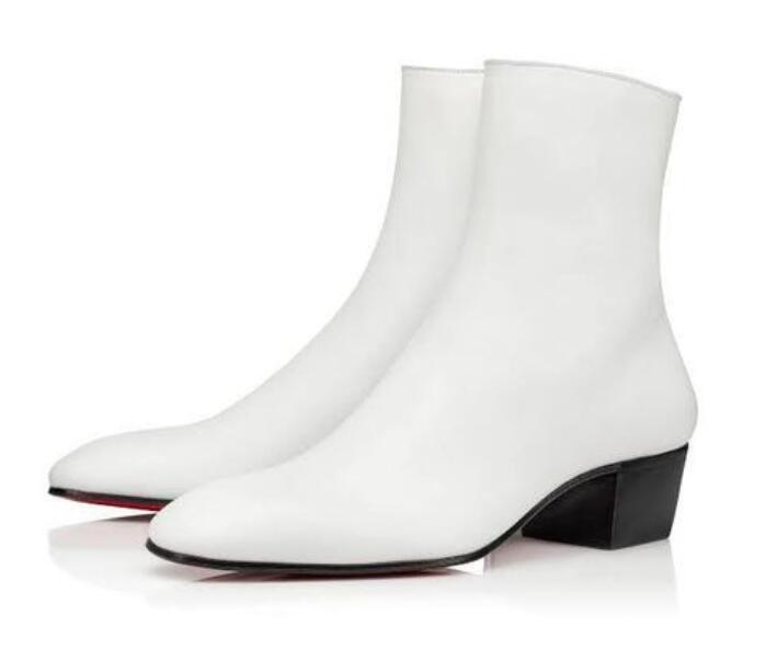 New Fashion Casual Red Bottom White black Leather Sneakers men Ankle Boots Thick Low Heels Boots Winter Party Wedding Dress Men's Walking
New Fashion Casual Red Bottom White black Leather Sneakers men Ankle Boots Thick Low Heels Boots Winter Party Wedding Dress Men's Walking
