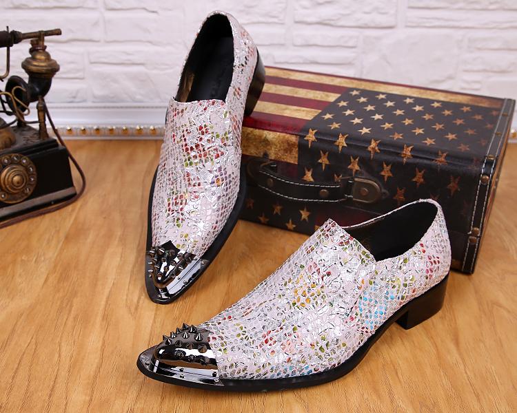 Men Oxfords Shoes Pointed Toe Metal Spike Toe Leather Dress Party Shoes Bride Wedding Fashion Flats Shoe, Black
Men Oxfords Shoes Pointed Toe Metal Spike Toe Leather Dress Party Shoes Bride Wedding Fashion Flats Shoe, Black