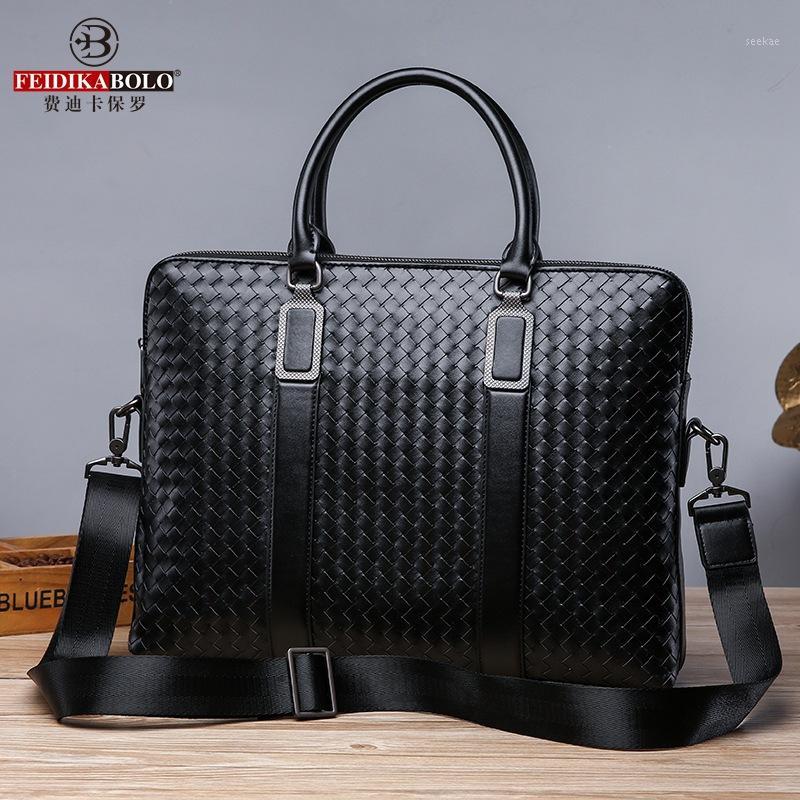 Men 's 2020 New Business Super Fiber Leather Handbag Horizontal Woven Large Capacity Briefcase Bags Of For 20201, Black
Men 's 2020 New Business Super Fiber Leather Handbag Horizontal Woven Large Capacity Briefcase Bags Of For 20201, Black