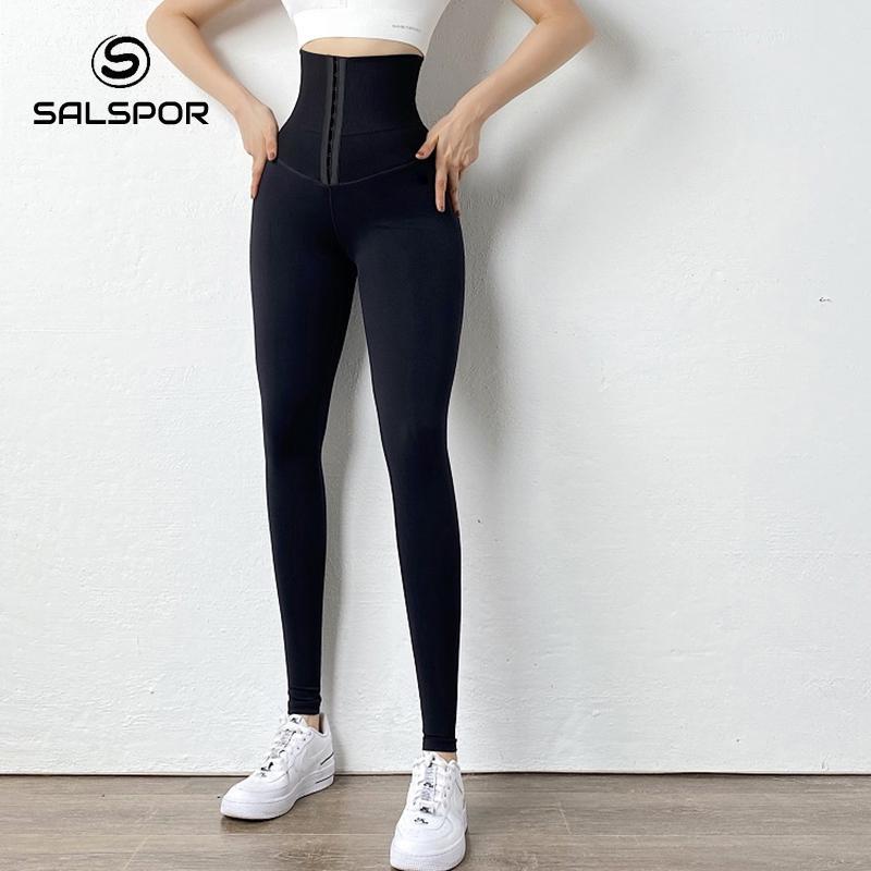 SALSPOR Women High Waist Warm Legging Ladies Sexy Push Up Leggings For Fitness Sports Leggins Corset Slim Sportswear Femme Pants 201202