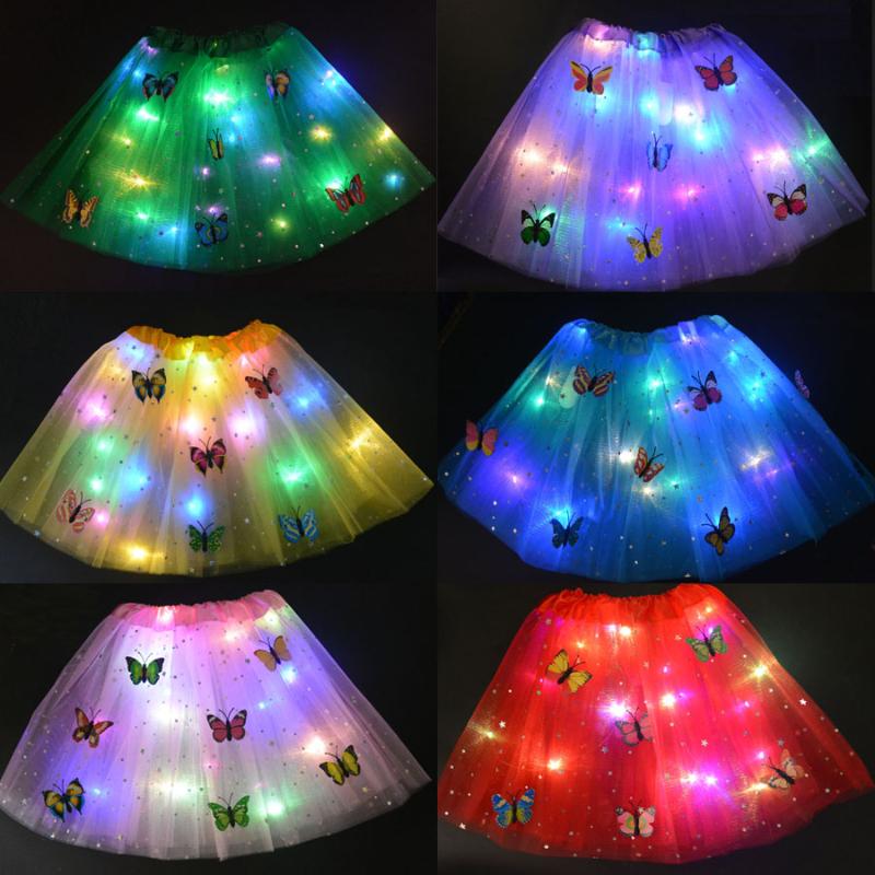 Women Girl Light Glow Butterfly Tutu LED Skirt Neon Luminous Party Gift home decor wedding birthday Halloween Christmas Xmas
Women Girl Light Glow Butterfly Tutu LED Skirt Neon Luminous Party Gift home decor wedding birthday Halloween Christmas Xmas