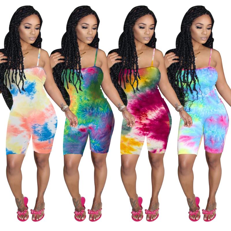 Women Spaghetti Strap Mini Bodycon Playsit Casual Tie Dye Print Jumpsuit Summer Sleeveless Bodysuit Romper Overalls Party Club, 02 blue
Women Spaghetti Strap Mini Bodycon Playsit Casual Tie Dye Print Jumpsuit Summer Sleeveless Bodysuit Romper Overalls Party Club, 02 blue