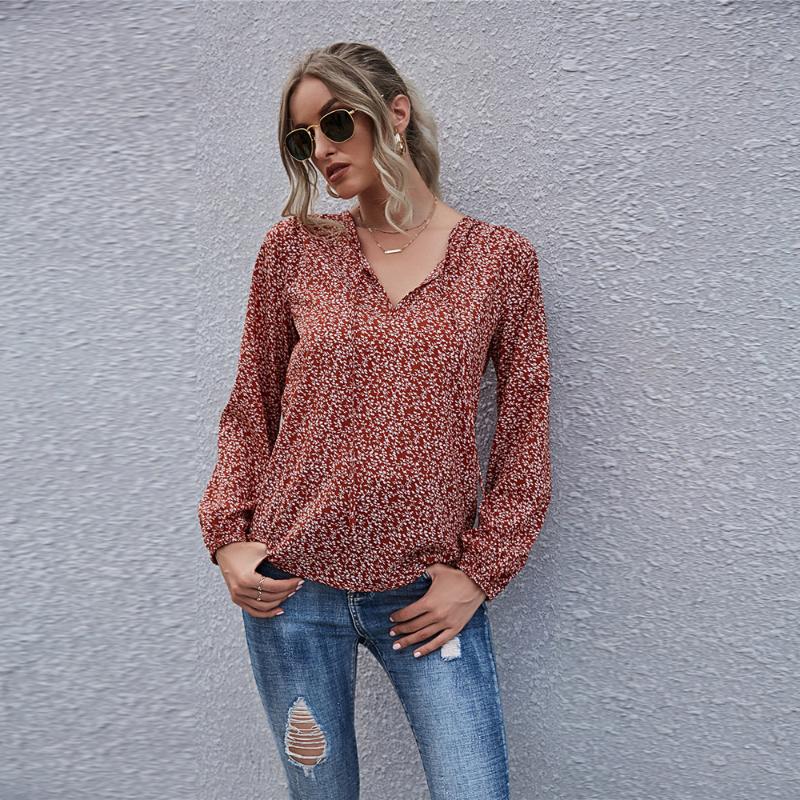 Women Dot Floral Print Elegant Puff Sleeve Shirt Top Autumn Casual Loose Sexy V-neck Lace Up Blouse Shirt Fashion Lady Clothing, 5654 red
Women Dot Floral Print Elegant Puff Sleeve Shirt Top Autumn Casual Loose Sexy V-neck Lace Up Blouse Shirt Fashion Lady Clothing, 5654 red