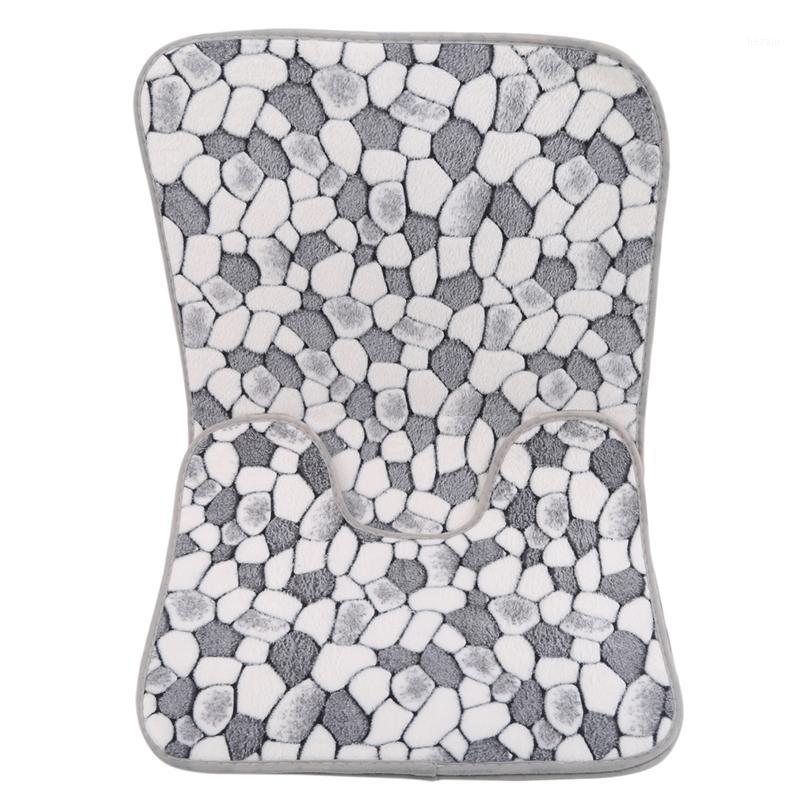 Coral Fleece Bathroom Pebble Carpet Kit Toilet Pattern Bathroom Mat Floor Carpet Two-Piece Set1, As picture
Coral Fleece Bathroom Pebble Carpet Kit Toilet Pattern Bathroom Mat Floor Carpet Two-Piece Set1, As picture