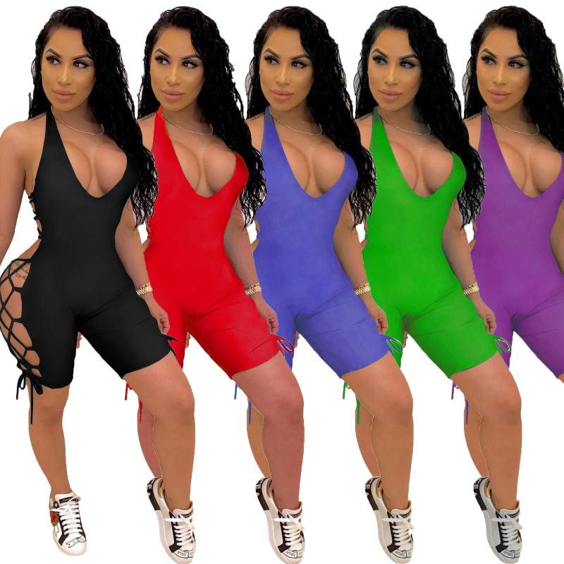 New Arrivals Summer Women Lace up Jumpsuits Shorts Sexy Hollow Out Deep V Neck Sleeveless Nightclub Party Sports Playsuits, Black
New Arrivals Summer Women Lace up Jumpsuits Shorts Sexy Hollow Out Deep V Neck Sleeveless Nightclub Party Sports Playsuits, Black