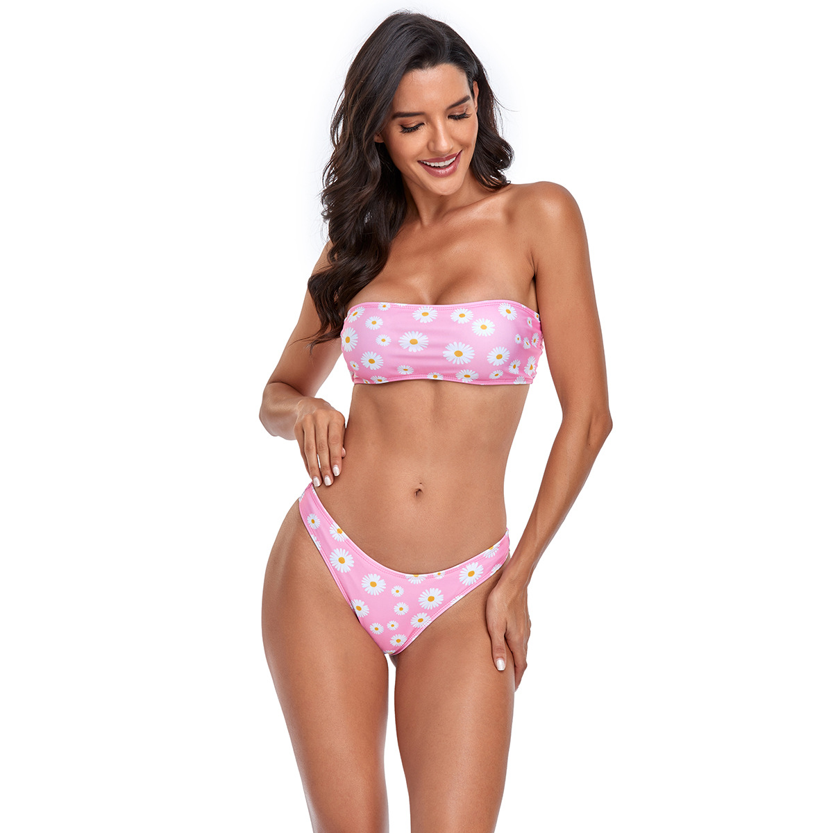 Bikini Swimsuit, Tube Top Print Sexy Leaky Back Bikini Split Swimsuit Women 1909
Bikini Swimsuit, Tube Top Print Sexy Leaky Back Bikini Split Swimsuit Women 1909