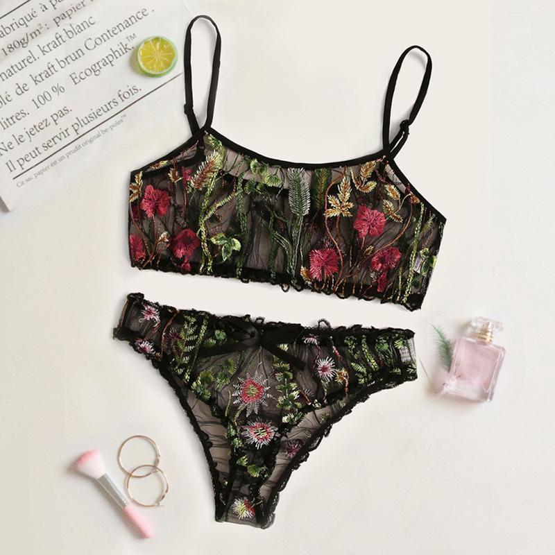 Ladies Fashion Sexy Underwear Transparent Underwear Lace Sexy Underwire Bra Set1, Black
Ladies Fashion Sexy Underwear Transparent Underwear Lace Sexy Underwire Bra Set1, Black