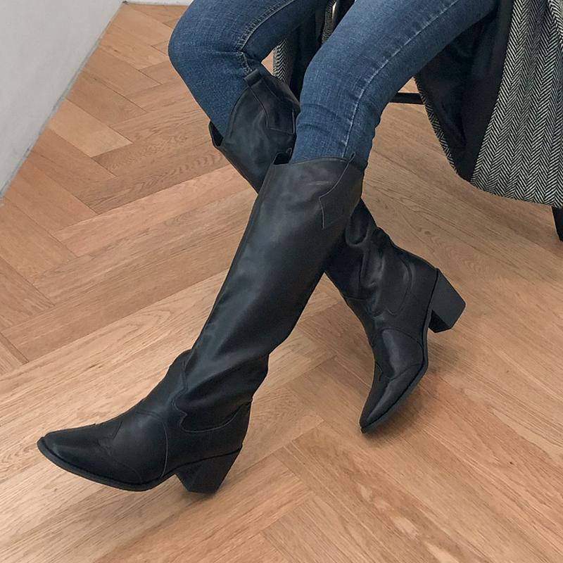 2020 Autumn and Winter Black Knee Ladies Square Toe Thick Heel High Boots All-match Fashionable Boots Ladies Size 33-42, Brown 4cm
2020 Autumn and Winter Black Knee Ladies Square Toe Thick Heel High Boots All-match Fashionable Boots Ladies Size 33-42, Brown 4cm