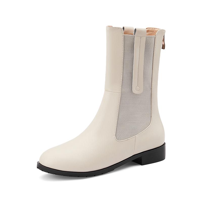 2020 New Arrival Women Ankle Boots Genuine Leather Elastic Band Thick low Heels ladies boots Officr Lady Working Shoes Woman, Beige
2020 New Arrival Women Ankle Boots Genuine Leather Elastic Band Thick low Heels ladies boots Officr Lady Working Shoes Woman, Beige