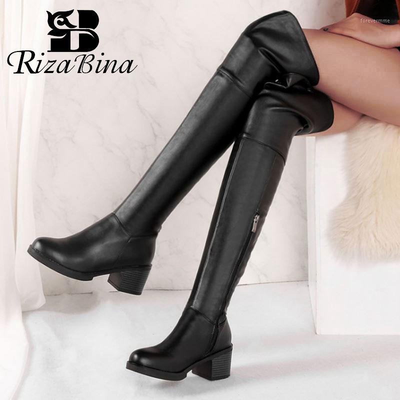 RIZABINA New Solid Color Women Over The Knee Boots Zipper Round Toe Square Heels Shoes Winter Warm Women Footwear Size 34-431, Black
RIZABINA New Solid Color Women Over The Knee Boots Zipper Round Toe Square Heels Shoes Winter Warm Women Footwear Size 34-431, Black