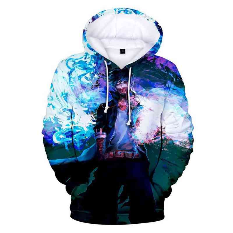 2022 Anime My Hero Academia Hoodies Sweatshirt Men/Women 3D Print Boku No Hero School College Clothing Harajuku Oversized Hoodie W220221