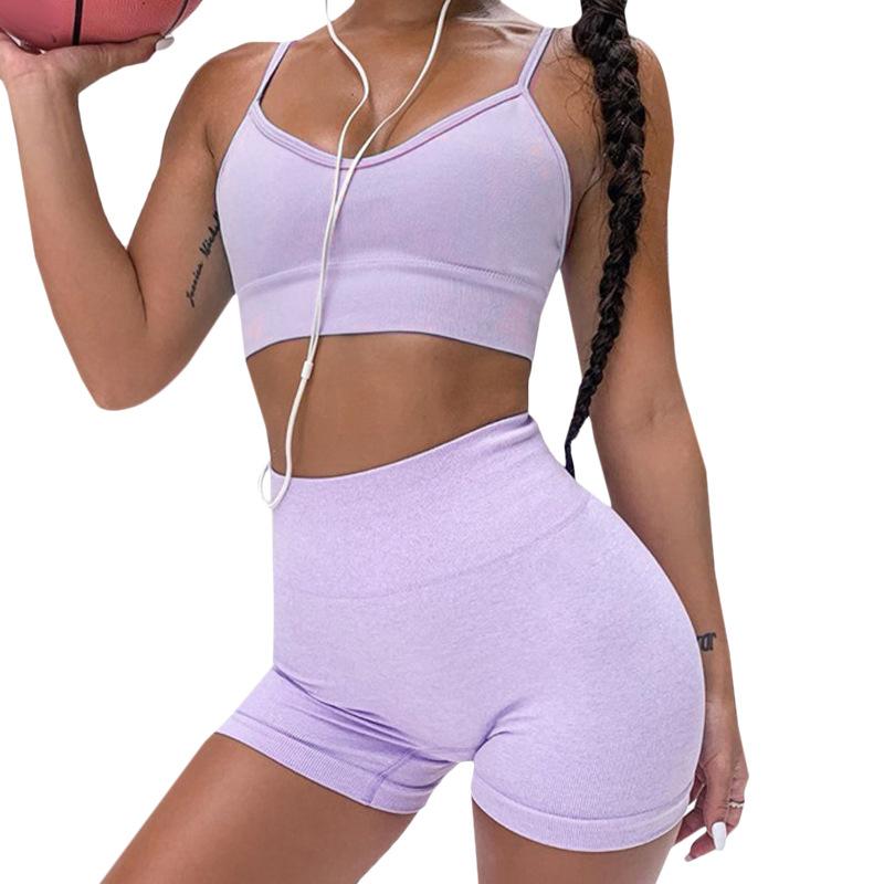 2 Pcs/set Sports Suits Women Gym Clothing Yoga Set Sport Bra Gym Clothing Short Crop Top High Waist Running Leggings Sports Set, Gray set a 
2 Pcs/set Sports Suits Women Gym Clothing Yoga Set Sport Bra Gym Clothing Short Crop Top High Waist Running Leggings Sports Set, Gray set a