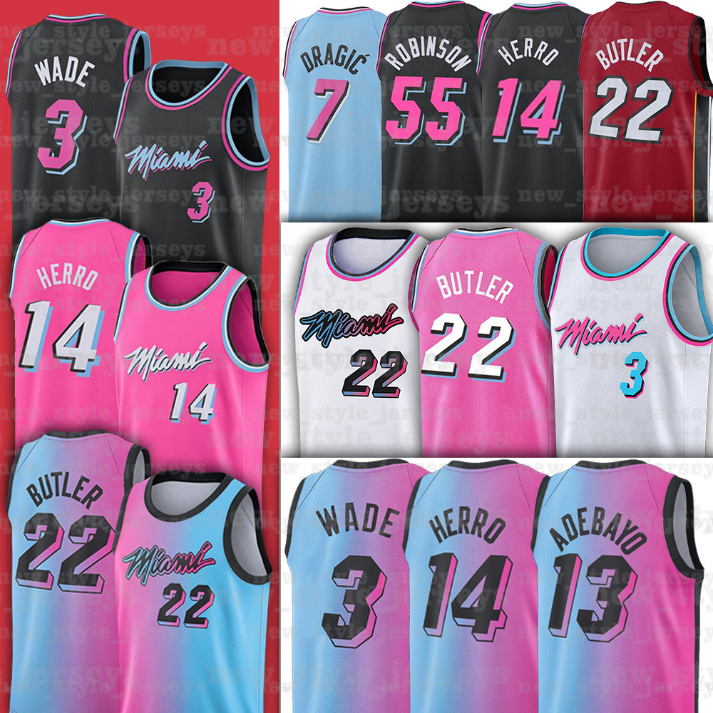 22 Jimmy Tyler Butler Dwayne Dwyane 3 Wade Herro Wade Goran 13 Adebayo Kendrick Dragic City Basketball Jerseys, Men(re huo)
22 Jimmy Tyler Butler Dwayne Dwyane 3 Wade Herro Wade Goran 13 Adebayo Kendrick Dragic City Basketball Jerseys, Men(re huo)
