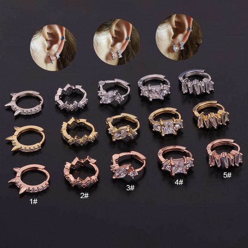 Hoop & Huggie 1 Piece Cartilage Small Circle Earrings For Women With CZ Creative Ear Rings Piercing Fashion Jewelry
Hoop & Huggie 1 Piece Cartilage Small Circle Earrings For Women With CZ Creative Ear Rings Piercing Fashion Jewelry