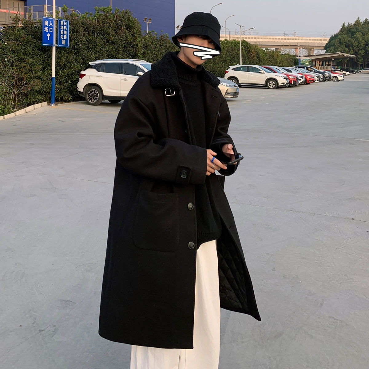 Coat 2021 Male Autumn New Thin Lovers Thicken Medium Coats and Long Leisure Young Men Wear A9R1, Black
Coat 2021 Male Autumn New Thin Lovers Thicken Medium Coats and Long Leisure Young Men Wear A9R1, Black
