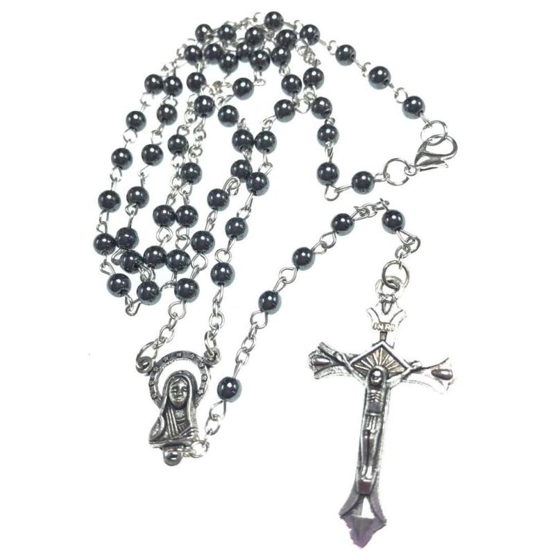 free ship 5pcs/pack 4mm bead rosary, hematite rosary, rosary necklace,cute rosary with virgin mary center
free ship 5pcs/pack 4mm bead rosary, hematite rosary, rosary necklace,cute rosary with virgin mary center