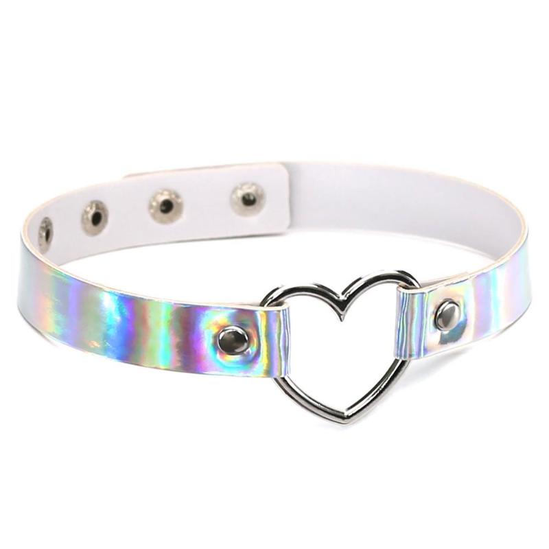 Colorful PU Leather Choker Necklace For Women Silver Color Heart Necklaces Fashion Jewelry Chocker Collares 
Colorful PU Leather Choker Necklace For Women Silver Color Heart Necklaces Fashion Jewelry Chocker Collares