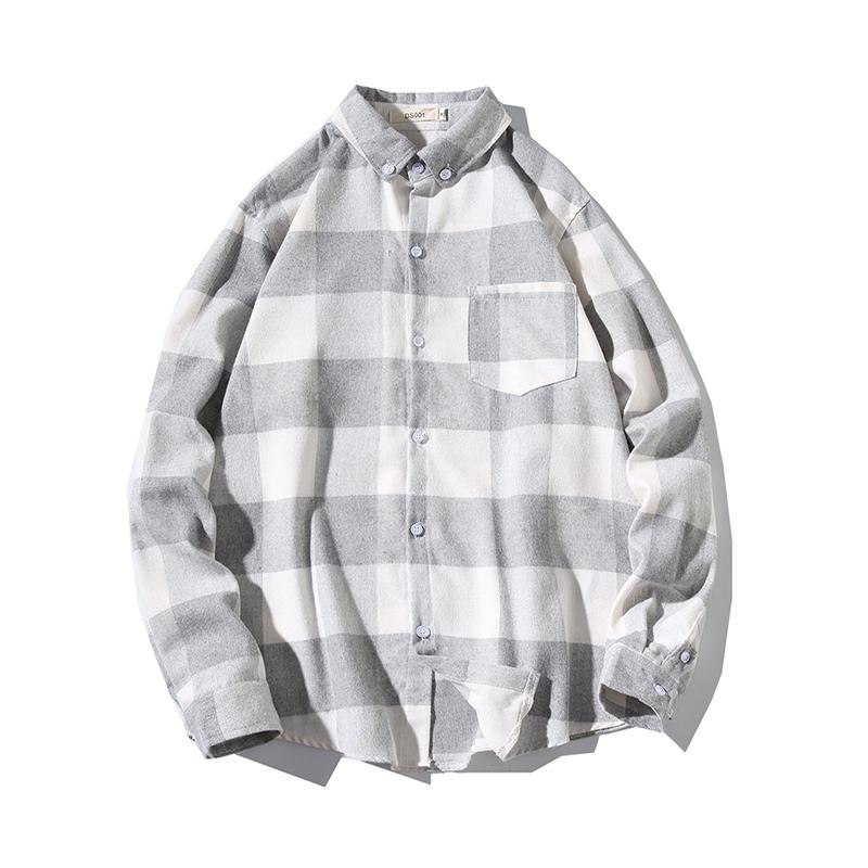 Plaid Shirt Men Turn-down Collar Casual Men's Shirt Long Sleeve Autumn Male Top Harajuku Vintage Chemise Homme Plus Size -5xl, Sky blue
Plaid Shirt Men Turn-down Collar Casual Men's Shirt Long Sleeve Autumn Male Top Harajuku Vintage Chemise Homme Plus Size -5xl, Sky blue