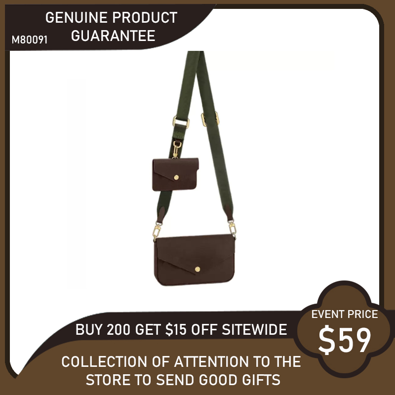 2022 cross body bag Multi Pochette women 3in1 crossbody bags shoulder Genuine Real Leather handbag felicie strap go M80091 with box chain wallets, Pink
2022 cross body bag Multi Pochette women 3in1 crossbody bags shoulder Genuine Real Leather handbag felicie strap go M80091 with box chain wallets, Pink