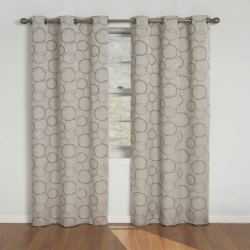 Meridian Blackout Curtains Double Layer Thermal Insulated Grommet Top Light Blocking Modern Curtains for Living Room, White
Meridian Blackout Curtains Double Layer Thermal Insulated Grommet Top Light Blocking Modern Curtains for Living Room, White