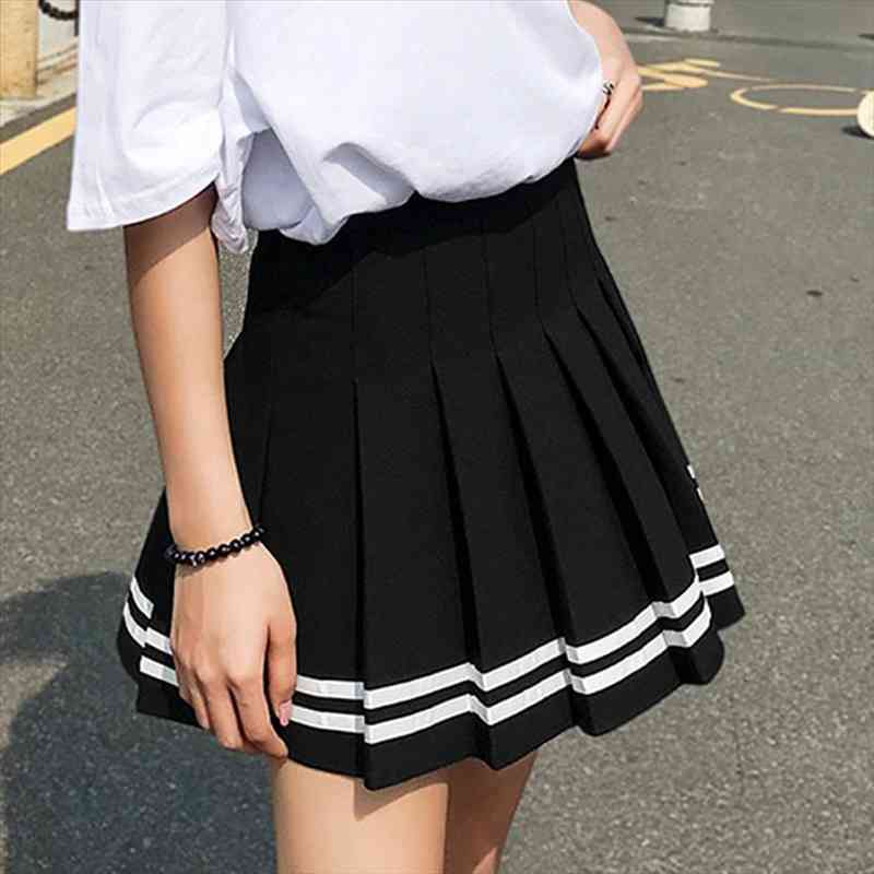 High Waist Pleated Skirts Kawaii Harajuku Skirts Women Girls Lolita A-line Sailor Skirt Large Size Preppy School Uniform, Black
High Waist Pleated Skirts Kawaii Harajuku Skirts Women Girls Lolita A-line Sailor Skirt Large Size Preppy School Uniform, Black