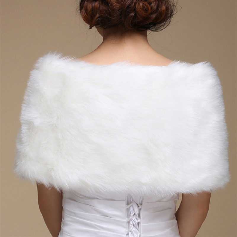 Jacket Fur Bolero Wraps Outerwear Winter Warm Bride Accessories Wraps & Jackets