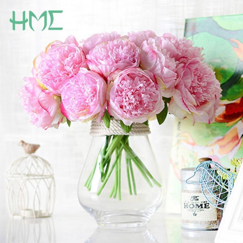 High Grade 1 Bunch 5 Heads European Artificial Flower Fake Peony Bridal Bouquet Christmas Wedding Party Home Decorative1, Purple red
High Grade 1 Bunch 5 Heads European Artificial Flower Fake Peony Bridal Bouquet Christmas Wedding Party Home Decorative1, Purple red