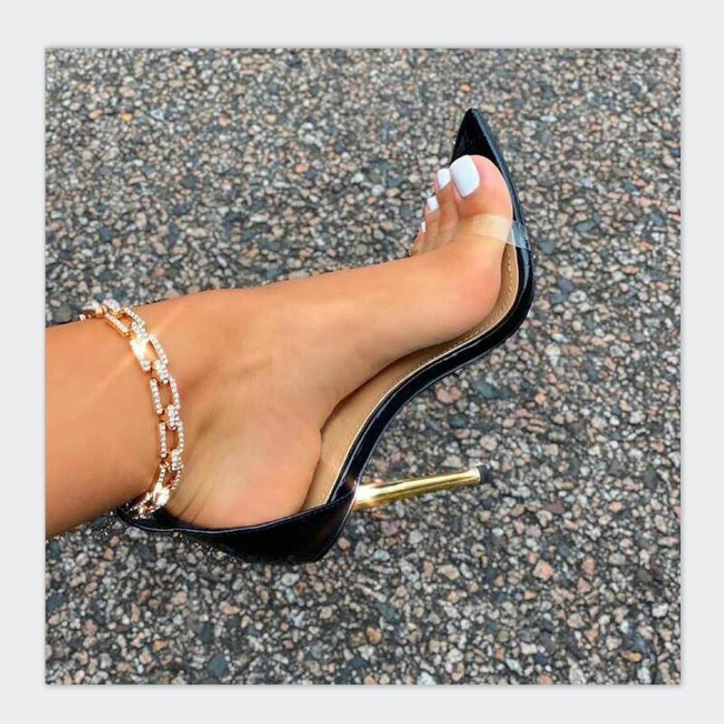 European Rhinestone High-heeled Women Pumps Pointed Toe Stiletto Sandals Shoes1, Black
European Rhinestone High-heeled Women Pumps Pointed Toe Stiletto Sandals Shoes1, Black