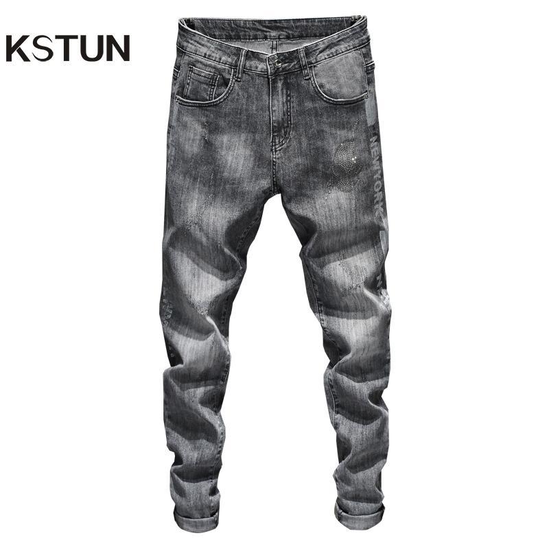 Men Jeans Skinny Gray Stretch Spring and Autumn Printing Sequined Casual Denim Pants Fashion Side Letters Designer Jeans Slim
Men Jeans Skinny Gray Stretch Spring and Autumn Printing Sequined Casual Denim Pants Fashion Side Letters Designer Jeans Slim