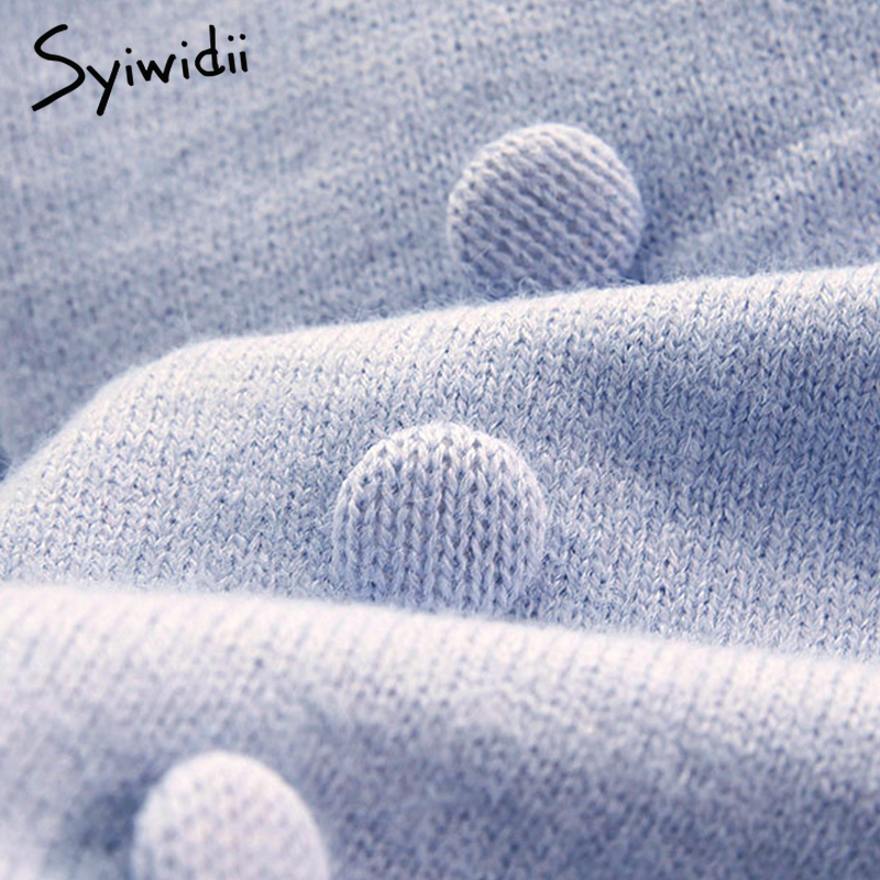 syiwidii oversize sweater women harajuku pullovers V-Neck knitted winter clothes women casual sweet preppy style korean top 201222