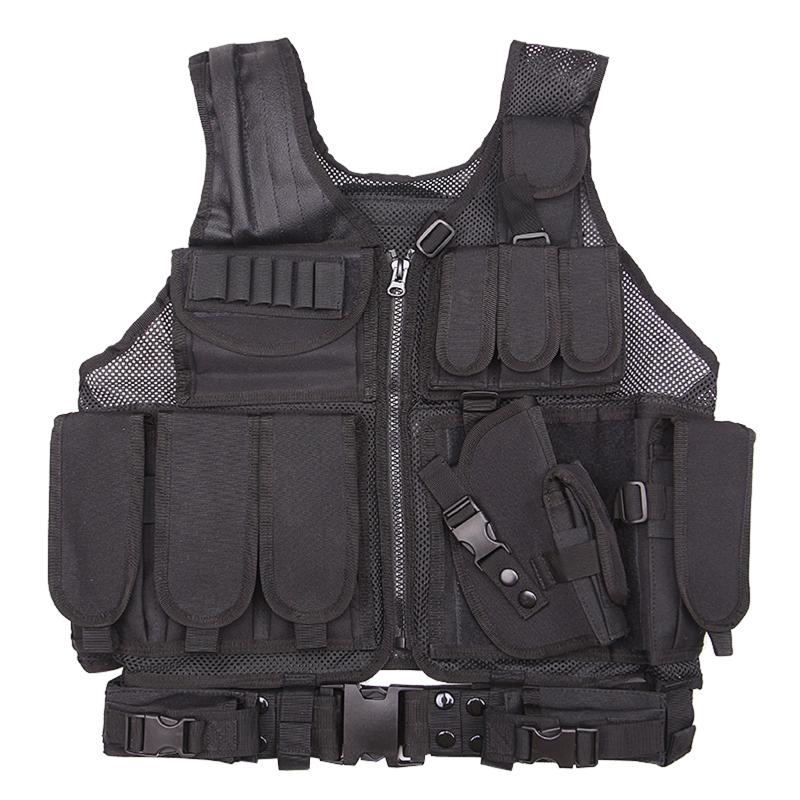 Factory wholesale combat vest army camouflage real CS wild breathable security training equipment tactical net shirt vest black
Factory wholesale combat vest army camouflage real CS wild breathable security training equipment tactical net shirt vest black
