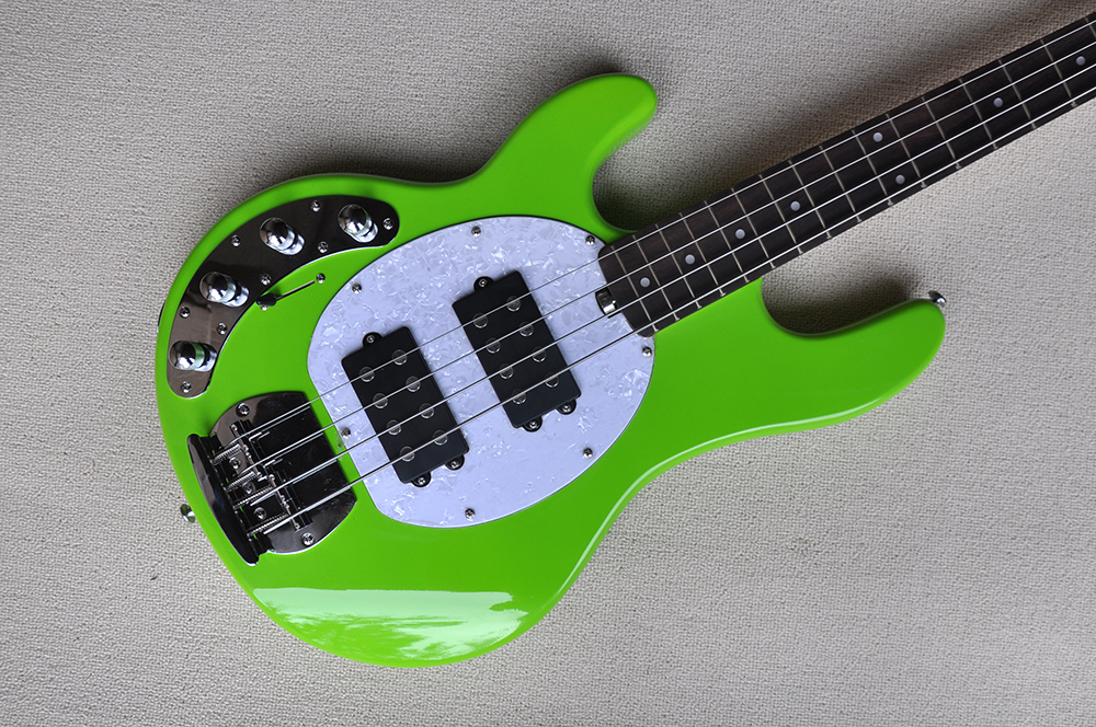 Factory Custom Left handed 4-string Fluorescent green Electric Bass Guitar with Rosewood Fretboard,White Pickguard,Offer Customized
Factory Custom Left handed 4-string Fluorescent green Electric Bass Guitar with Rosewood Fretboard,White Pickguard,Offer Customized