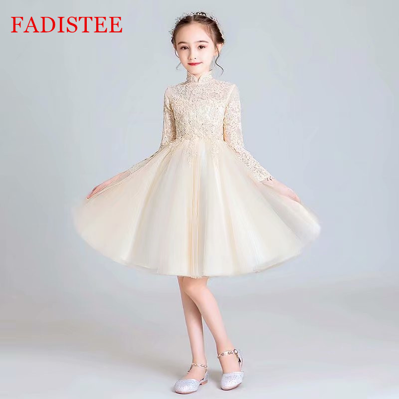 FADISTEE Lace Tulle Girl dress Flower Girl Dresses lace Baby Girl Infant Dress Kids Formal Wear girls dress Champagne Knee-length
FADISTEE Lace Tulle Girl dress Flower Girl Dresses lace Baby Girl Infant Dress Kids Formal Wear girls dress Champagne Knee-length